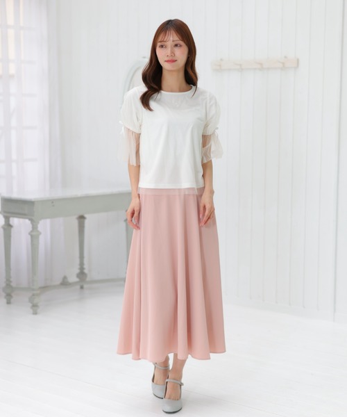 早い者勝ち★マリークワント定価17600円ピンクレーススカート ミモレ丈フレア スカート（スカート）｜MARY QUANT（マリークワント