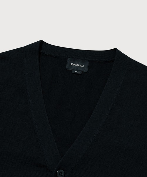 COVERNAT（カバーナット）の「[SOOBIN着用] V-NECK KNIT CARDIGAN（カーディガン/ボレロ・メンズ・ネイビー/ライトカーキ・LARGE/X-LARGE/MEDIUM/SMALL）」の6枚目の写真