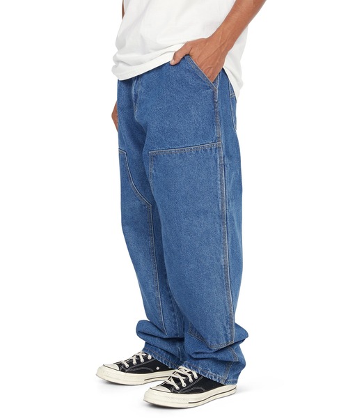 HUF（ハフ）の「KINDA LOOSE DOUBLE KNEES（デニムパンツ・メンズ・ブラック/ライトインディゴブルー/ブルー系その他・28/30/32/34/36）」の17枚目の写真