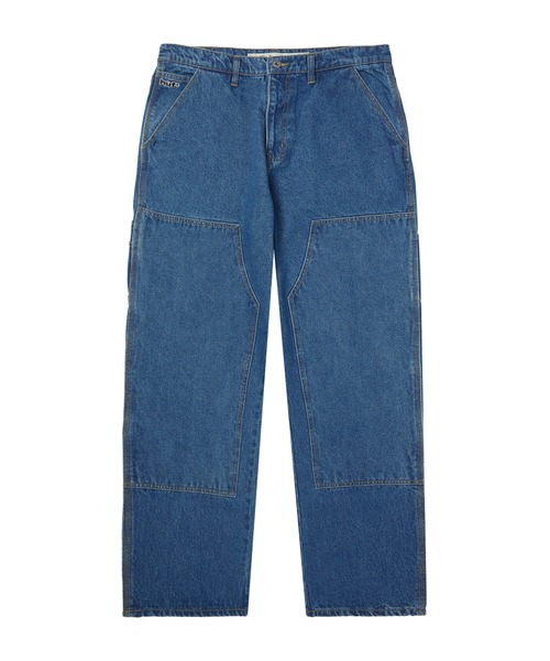 HUF（ハフ）の「KINDA LOOSE DOUBLE KNEES（デニムパンツ・メンズ・ブラック/ライトインディゴブルー/ブルー系その他・28/30/32/34/36）」の8枚目の写真