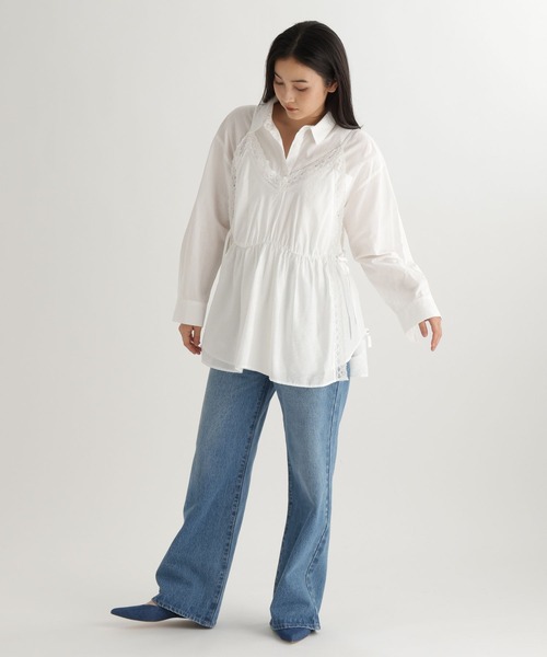 studio CLIP(スタディオクリップ)の「【daily CLIP】レースレイヤードキャミ(キャミソール・レディース・ブラック/ホワイト・FREE)」の12枚目の写真