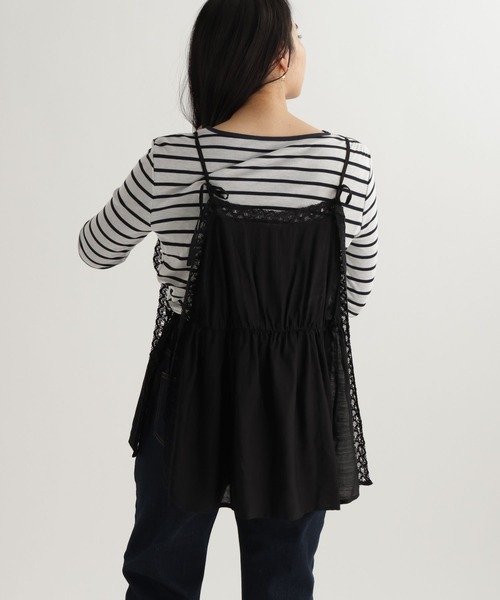 studio CLIP(スタディオクリップ)の「【daily CLIP】レースレイヤードキャミ(キャミソール・レディース・ブラック/ホワイト・FREE)」の16枚目の写真