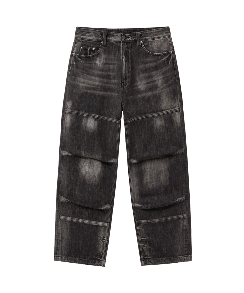 PHYPS MOTORCYCLE(フィップスモーターサイクル)の「Vintage Biker Wide Jean Black(デニムパンツ・レディース・その他・SMALL/MEDIUM/LARGE/X-LARGE)」の3枚目の写真