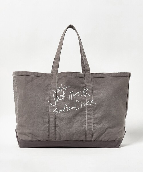 jj mercer（ジェイジェイマーサー）の「【別注】＜J.J. mercer＞キャンバス ウォッシュド トートバッグ（トートバッグ・レディース・オリーブ/ダークグレー・FREE）」の19枚目の写真