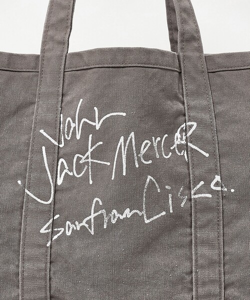 jj mercer（ジェイジェイマーサー）の「【別注】＜J.J. mercer＞キャンバス ウォッシュド トートバッグ（トートバッグ・レディース・オリーブ/ダークグレー・FREE）」の15枚目の写真