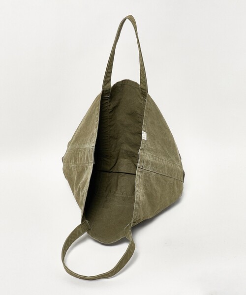 jj mercer（ジェイジェイマーサー）の「【別注】＜J.J. mercer＞キャンバス ウォッシュド トートバッグ（トートバッグ・レディース・オリーブ/ダークグレー・FREE）」の8枚目の写真