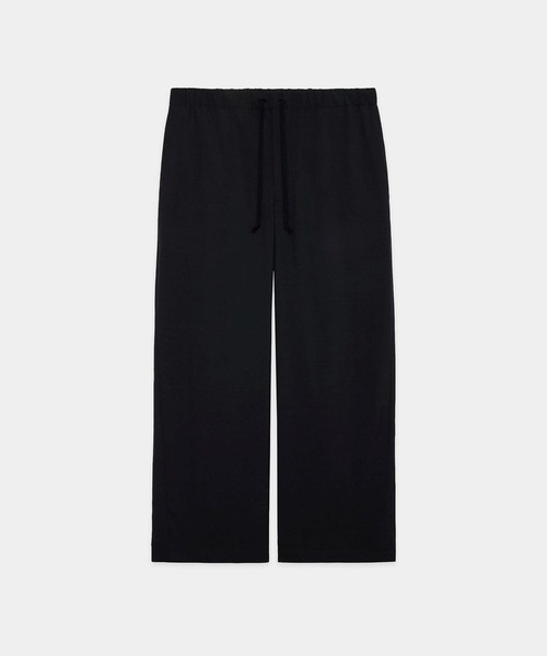 markaware(マーカウェア)の「WIDE CYLINDER FIT EASY PANTS(スラックス・メンズ・ブラック/ストライプ・2/1)」の2枚目の写真
