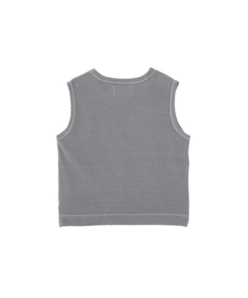 MHL.(エムエイチエル)の「BELGIAN LINEN COTTON JERSEY(Tシャツ/カットソー・レディース・チャコール/ナチュラル・2)」の7枚目の写真