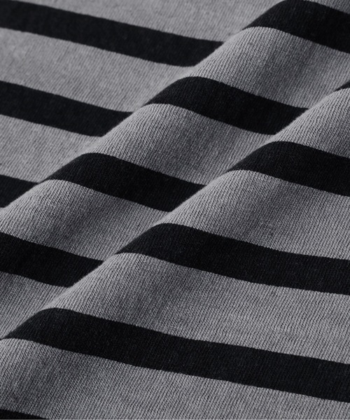 MHL.(エムエイチエル)の「BELGIAN LINEN COTTON JERSEY(Tシャツ/カットソー・レディース・チャコール/ナチュラル・2)」の8枚目の写真