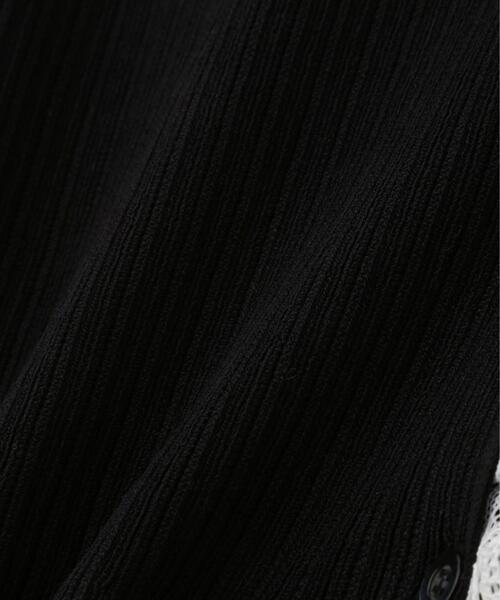 N.(N. Natural Beauty Basic)(エヌエヌナチュラルビューティーベーシック)の「レーストリムニットカーディガン(カーディガン/ボレロ・レディース・ブラック/グレー/ブルー・フリ-)」の19枚目の写真