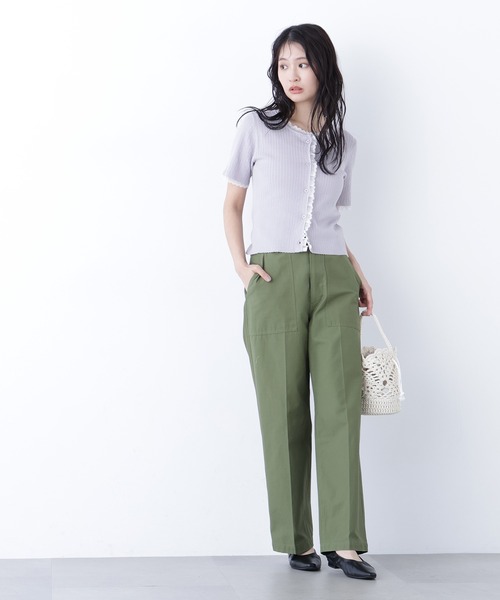 N.（N. Natural Beauty Basic）（エヌエヌナチュラルビューティーベーシック）の「レーストリムニットカーディガン（カーディガン/ボレロ・レディース・ブラック/グレー/ブルー・ﾌﾘ-）」の22枚目の写真