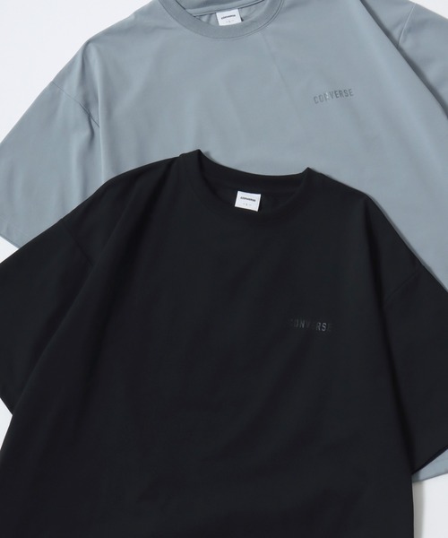 CONVERSE（コンバース）の「CONVERSE/コンバース UVカット/吸水速乾 オーバーサイズ ロゴ ワンポイント ドローコード 半袖Tシャツ/レディース メンズ（Tシャツ/カットソー・レディース・ライトグレー/ホワイト/スミクロ/ブラック/ブルー・LL/L/M）」の7枚目の写真