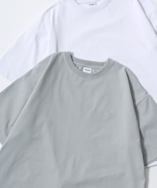CONVERSE（コンバース）の「CONVERSE/コンバース UVカット/吸水速乾 オーバーサイズ ロゴ ワンポイント ドローコード 半袖Tシャツ/レディース メンズ（Tシャツ/カットソー・レディース・ライトグレー/ホワイト/スミクロ/ブラック/ブルー・LL/L/M）」の9枚目の写真