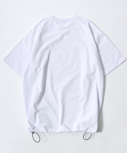 CONVERSE（コンバース）の「CONVERSE/コンバース UVカット/吸水速乾 オーバーサイズ ロゴ ワンポイント ドローコード 半袖Tシャツ/レディース メンズ（Tシャツ/カットソー・レディース・ライトグレー/ホワイト/スミクロ/ブラック/ブルー・LL/L/M）」の11枚目の写真