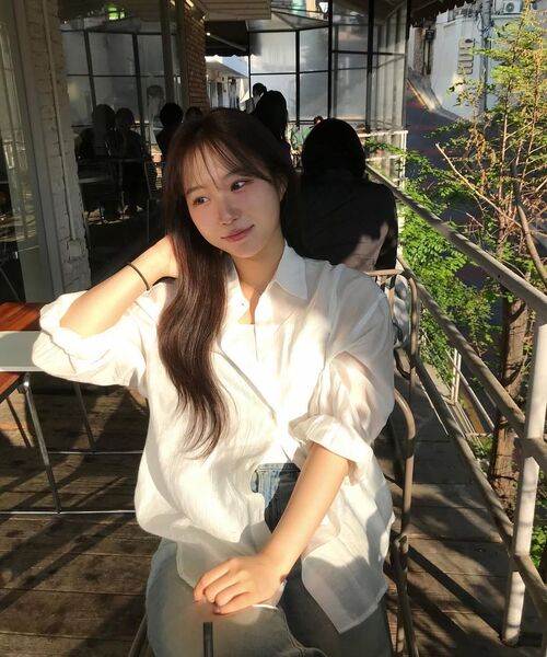 MONGDOL（モンドル）の「テンセルシースルールーズフィットシャツホワイトMDSH019WHITE（シャツ/ブラウス・レディース・その他・F）」の15枚目の写真
