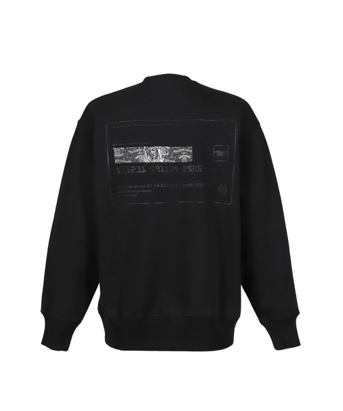 BREATH(ブレス)の「BLACK CARD SWEAT(スウェット・メンズ・ブラック/ホワイト・LARGE/MEDIUM/SMALL/X-LARGE)」の3枚目の写真