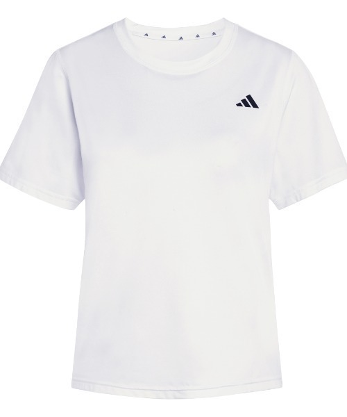 adidas(アディダス)の「アディダス adidas ワークアウト エッセンシャル クルーネック Tシャツ(Tシャツ/カットソー・レディース・ホワイト/スモークピンク・S/M/L)」の15枚目の写真