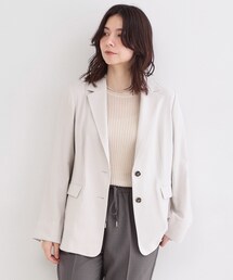 OPAQUE.CLIP | シングルテーラードジャケット【洗える/裏地なし】(テーラードジャケット)