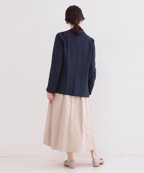 OPAQUE.CLIP（オペークドットクリップ）の「シングルテーラードジャケット【洗える/裏地なし】（テーラードジャケット・レディース・ナチュラル/ブラウン系その他/ネイビー・36/38/42/40）」の22枚目の写真