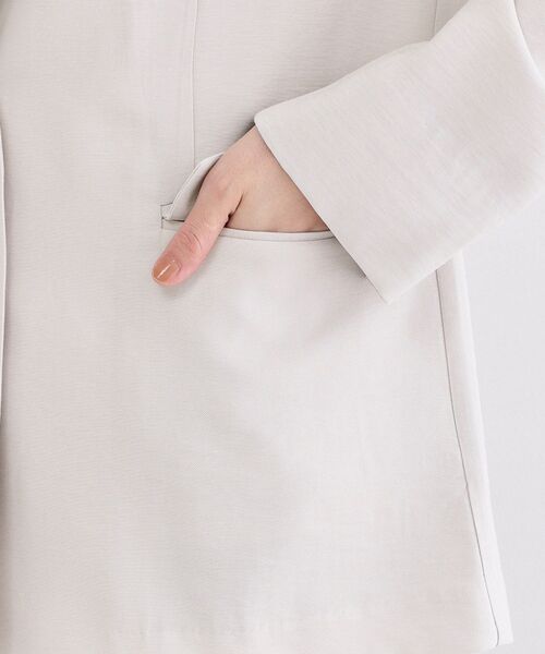 OPAQUE.CLIP（オペークドットクリップ）の「シングルテーラードジャケット【洗える/裏地なし】（テーラードジャケット・レディース・ナチュラル/ブラウン系その他/ネイビー・36/38/42/40）」の10枚目の写真