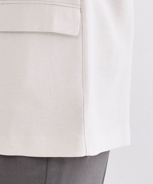 OPAQUE.CLIP（オペークドットクリップ）の「シングルテーラードジャケット【洗える/裏地なし】（テーラードジャケット・レディース・ナチュラル/ブラウン系その他/ネイビー・36/38/42/40）」の9枚目の写真