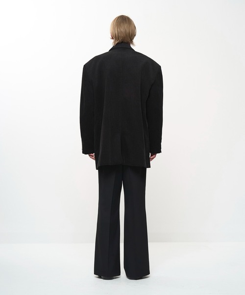 Juha(ユハ)の「OVERSIZED CORDUROY JACKET(テーラードジャケット・メンズ・ブラウン/ブラック・3/4)」の9枚目の写真