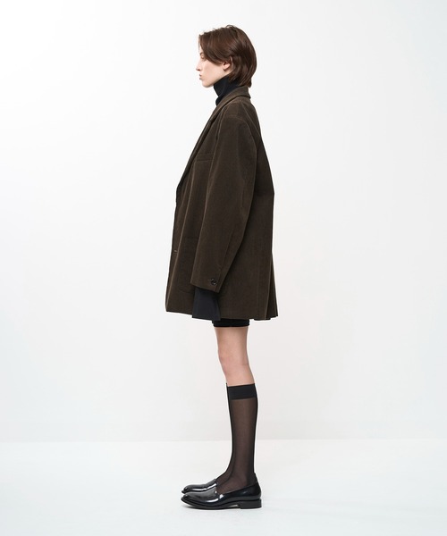 Juha(ユハ)の「OVERSIZED CORDUROY JACKET(テーラードジャケット・メンズ・ブラウン/ブラック・3/4)」の11枚目の写真
