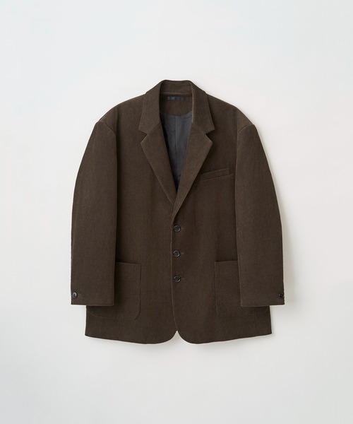Juha(ユハ)の「OVERSIZED CORDUROY JACKET(テーラードジャケット・メンズ・ブラウン/ブラック・3/4)」の14枚目の写真