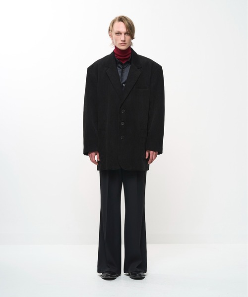 Juha(ユハ)の「OVERSIZED CORDUROY JACKET(テーラードジャケット・メンズ・ブラウン/ブラック・3/4)」の7枚目の写真