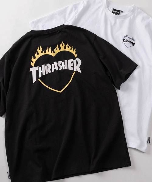 THRASHER(スラッシャー)の「【70】【THRASHER/スラッシャー】ファイヤーエンブレム ハートロゴ クルーネックプリントTシャツ/バックプリント/ワンポイント刺繍【Sサイズ~Lサイズ】(Tシャツ/カットソー・レディース・ブラック/ホワイト/アッシュグレー・S/M/L)」の20枚目の写真
