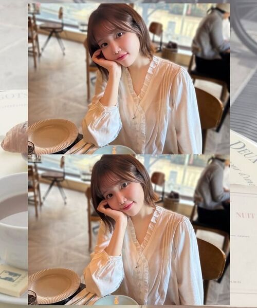 DEHEVE（デヘヴェ）の「Frill Pintuck Blouse [Ivory]（シャツ/ブラウス・レディース・アイボリー・FREE）」の6枚目の写真