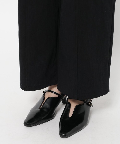 mysty woman(ミスティウーマン)の「フロントZIPオーバーオール 666534(サロペット/オーバーオール・レディース・オフホワイト/ブラック・FREE)」の12枚目の写真