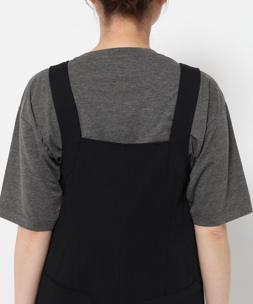 mysty woman(ミスティウーマン)の「フロントZIPオーバーオール 666534(サロペット/オーバーオール・レディース・オフホワイト/ブラック・FREE)」の13枚目の写真