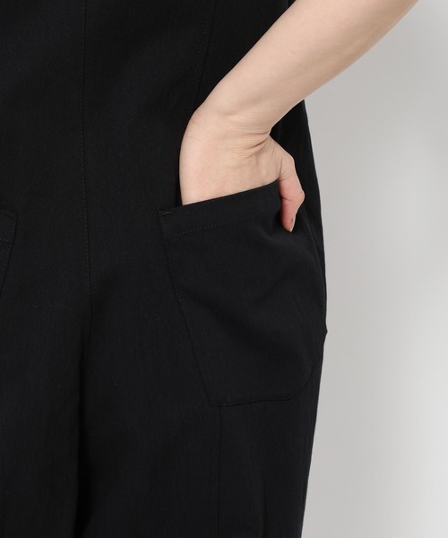 mysty woman(ミスティウーマン)の「フロントZIPオーバーオール 666534(サロペット/オーバーオール・レディース・オフホワイト/ブラック・FREE)」の14枚目の写真