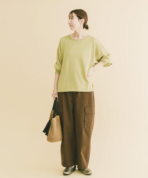 ITEMS URBANRESEARCH（アイテムズ アーバンリサーチ）の「バレルカーゴパンツ（その他パンツ・レディース・オフホワイト/ネイビー/ブラウン・FREE）」の6枚目の写真