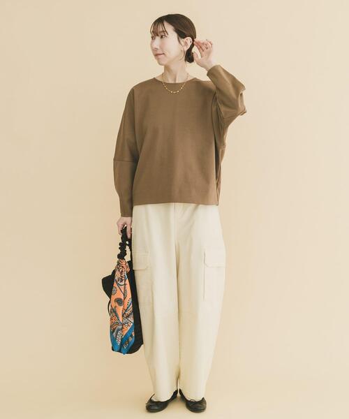 ITEMS URBANRESEARCH（アイテムズ アーバンリサーチ）の「バレルカーゴパンツ（その他パンツ・レディース・オフホワイト/ネイビー/ブラウン・FREE）」の14枚目の写真