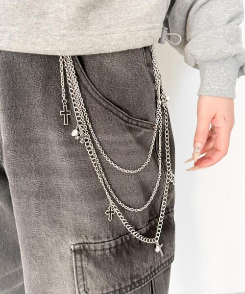 WEGO（ウィゴー）の「WEGO/パールMIXチャームウォレットチェーン（ウォレットチェーン・レディース・その他4/その他3/その他2/その他1・FREE）」の4枚目の写真