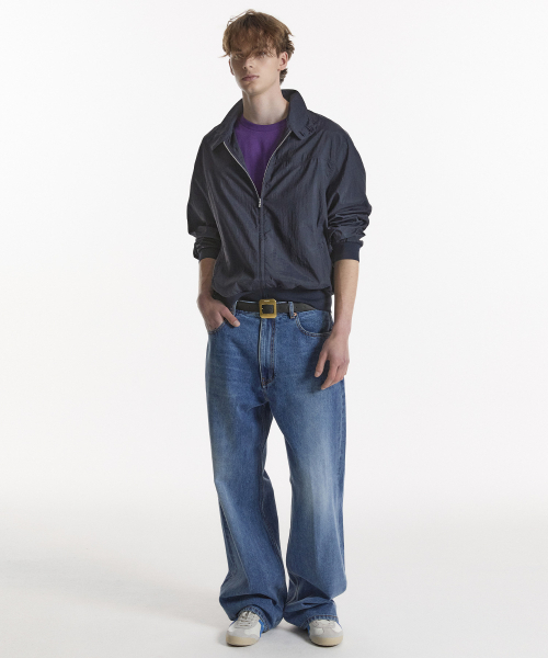 NOHANT(ノアン)の「LIGHT STAND-COLLAR BLOUSON NAVY(ナイロンジャケット・メンズ・ネイビー・SMALL/MEDIUM/LARGE)」の8枚目の写真