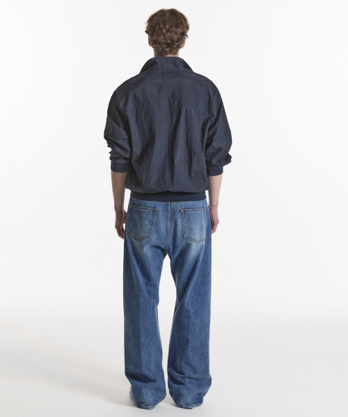 NOHANT(ノアン)の「LIGHT STAND-COLLAR BLOUSON NAVY(ナイロンジャケット・メンズ・ネイビー・SMALL/MEDIUM/LARGE)」の7枚目の写真