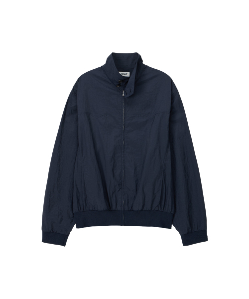 NOHANT(ノアン)の「LIGHT STAND-COLLAR BLOUSON NAVY(ナイロンジャケット・メンズ・ネイビー・SMALL/MEDIUM/LARGE)」の3枚目の写真