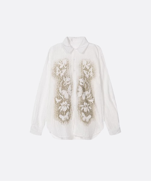 U:UME(ユーム)の「Emboss Painting Shirt(シャツ/ブラウス・メンズ・ブルー/ホワイト・X-LARGE/LARGE/MEDIUM)」の2枚目の写真