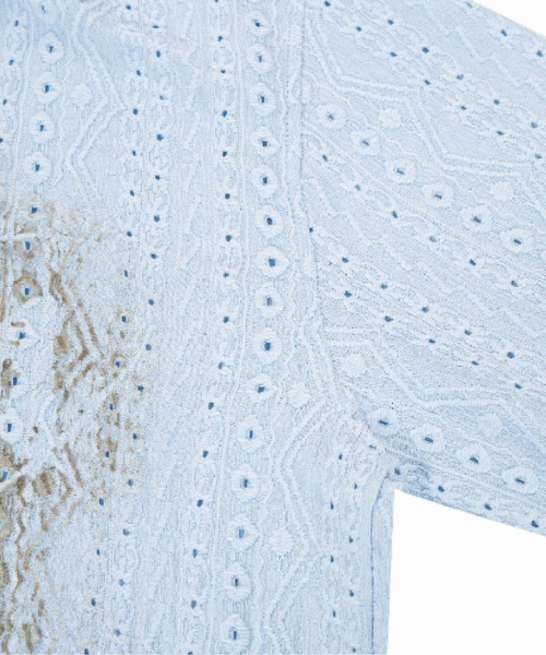 U:UME(ユーム)の「Emboss Painting Shirt(シャツ/ブラウス・メンズ・ブルー/ホワイト・X-LARGE/LARGE/MEDIUM)」の6枚目の写真