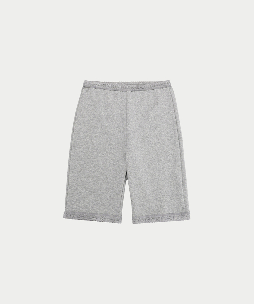 YEARNING(イヤニング)の「LACE TRIM BIKER SHORTS, GREY(その他パンツ・レディース・その他・FREE)」の2枚目の写真