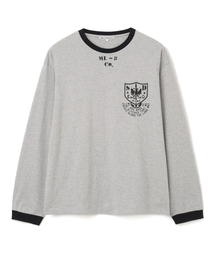 S.I.D リンガー ロングスリーブ Tシャツ [メランジグレー]