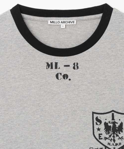 Millo Archive（ミロ アーカイブ）の「S.I.D リンガー ロングスリーブ Tシャツ [メランジグレー]（Tシャツ/カットソー・メンズ・その他・LARGE/X-LARGE/MEDIUM）」の2枚目の写真