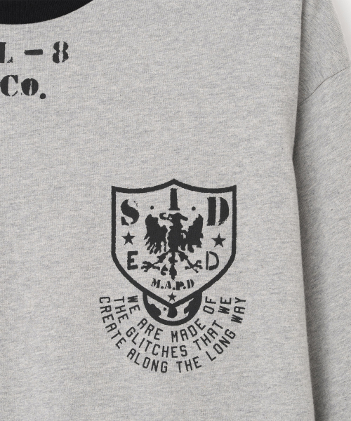 Millo Archive（ミロ アーカイブ）の「S.I.D リンガー ロングスリーブ Tシャツ [メランジグレー]（Tシャツ/カットソー・メンズ・その他・LARGE/X-LARGE/MEDIUM）」の3枚目の写真