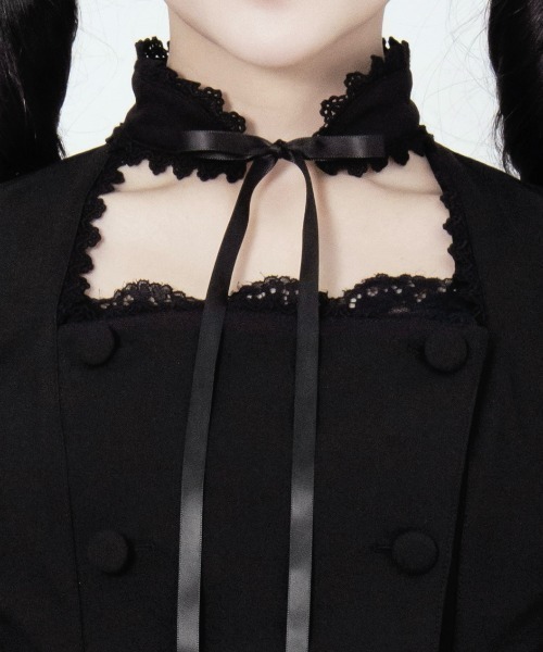 mine by LAFARY(マインバイラファリー)の「ダブルボタンスクエアブラウス(シャツ/ブラウス・レディース・ブラック/ホワイト・FREE)」の8枚目の写真