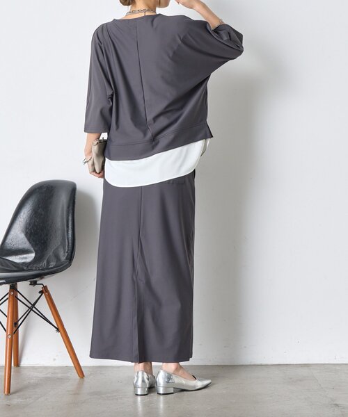 Jena espace merveilleux（ジェナ　エスパスメルヴェイユ）の「ドルマンセットアップ（ワンピース・レディース・チャコールグレー/カーキ・FREE）」の8枚目の写真