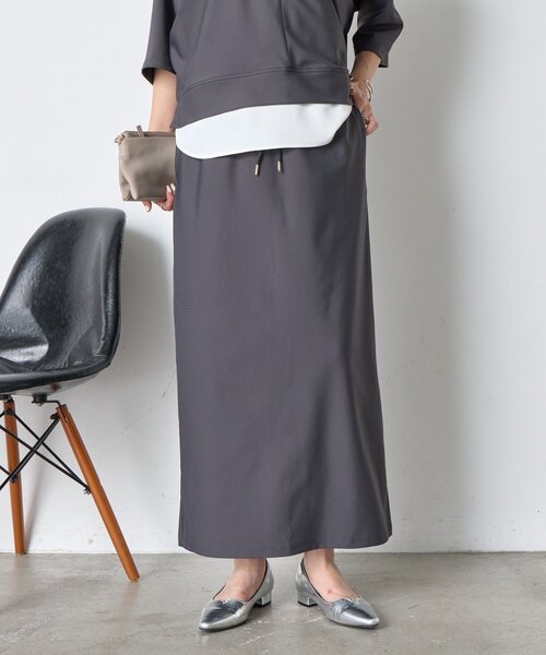 Jena espace merveilleux（ジェナ　エスパスメルヴェイユ）の「ドルマンセットアップ（ワンピース・レディース・チャコールグレー/カーキ・FREE）」の5枚目の写真