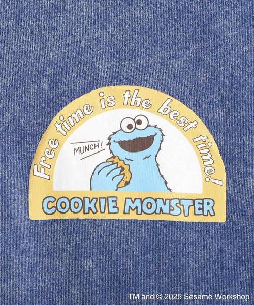 SESAME STREET(セサミストリート)の「クッキーモンスター/T(Tシャツ/カットソー・レディース・ブルー・FREE)」の2枚目の写真